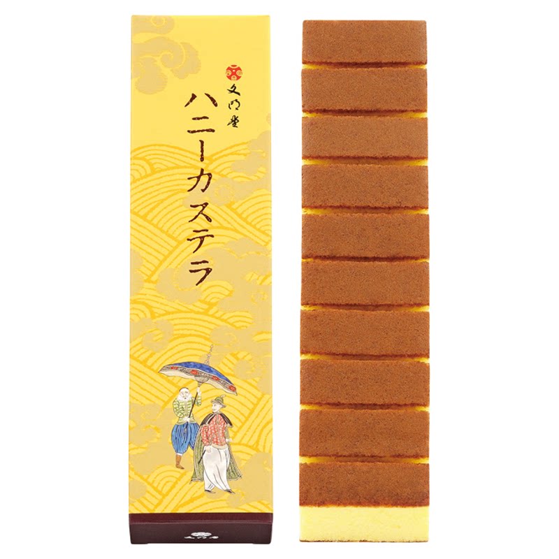日本福砂屋手工长崎卡斯提拉蜂蜜蛋糕甜品早餐办公室礼盒进口零食