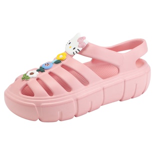 HelloKitty凯蒂猫童鞋女童凉鞋儿童夏季新款防水凉拖鞋外穿沙滩鞋