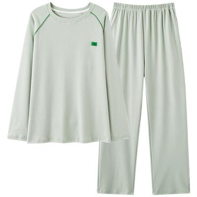 猫人男士纯棉高级感圆领睡衣