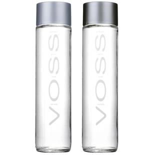 voss芙丝矿泉水500ml*24瓶整箱玻璃瓶精英律师挪威进口天然矿泉水