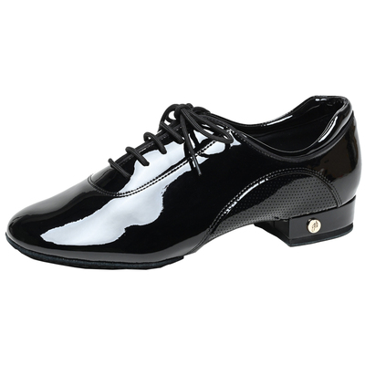 A霸舞鞋漆皮软底男摩登交谊舞鞋