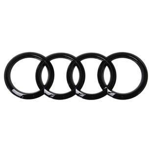 奥迪黑色车标A4LA3LA5A6LA7LA8LQ5LQ3排量装饰改装后尾标字母标贴