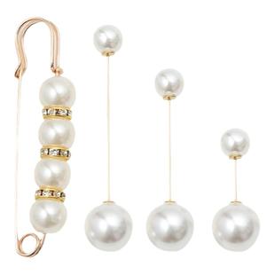 领口大改小别针暗扣女衣服胸口固定防走光神器高级感珍珠胸针扣针