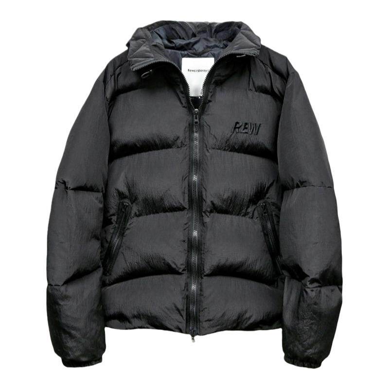 保暖加厚连帽棉服男黑色防寒棉衣