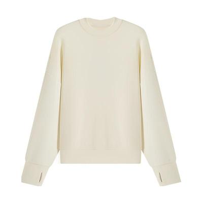 JUACTIVEU长袖空气层女宽松卫衣