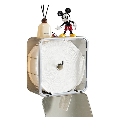 免打孔壁挂式大卷纸盒酒店卫生间商用厕所纸巾架家用防水抽纸巾盒