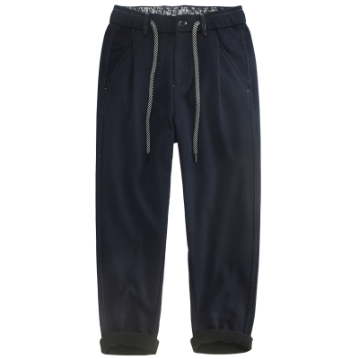 锁温一体绒四面弹通勤牛仔休闲裤