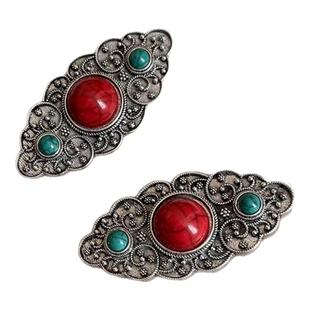 ［格桑］蒙古元素民族风发夹女复古小众高级感鸭嘴夹边夹头饰发饰