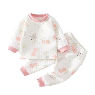 棉恋森婴儿衣服秋冬分体套装纯棉