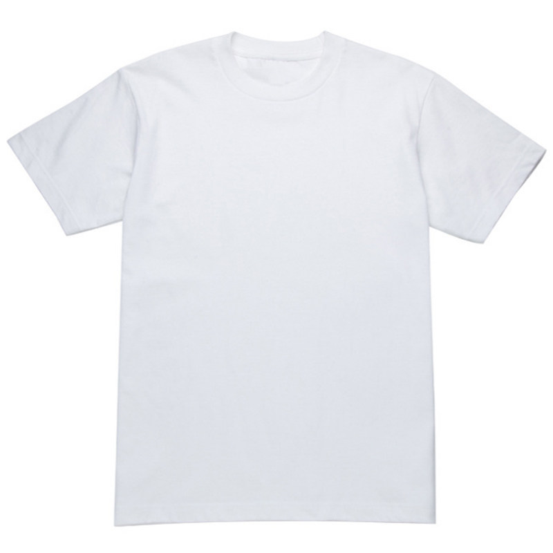 (两件装) 245g短袖男T恤纯棉宽松白T恤男纯色潮简约厚实打底衫潮