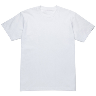 (两件装) 245g短袖男T恤纯棉宽松白T恤男纯色潮简约厚实打底衫潮