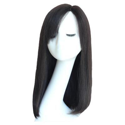 全真直发女头套手织分缝自然逼真