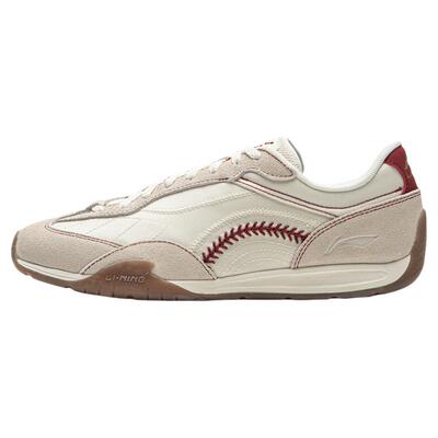 李宁菲林拳击女薄底运动休闲鞋子