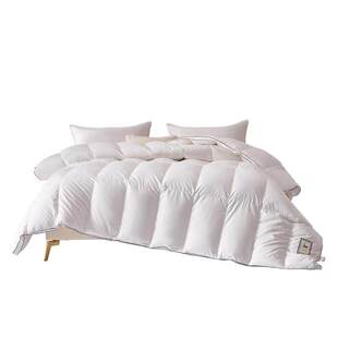水星家纺羽绒被子被芯高蓬松白鸭绒冬被加厚保暖抗菌防螨单双人被