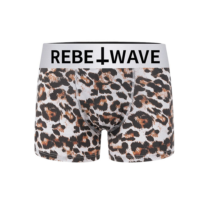 REBEL WAVE“╋”豹纹奥地利兰精莫代尔速干透气抗菌平角冰丝内裤