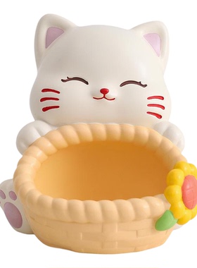 招财猫玄关桌面收纳摆件乔迁礼