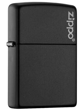 ZIPPO经典哑漆商标打火机正品