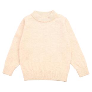 【山羊绒】洪叶儿童纯羊绒衫男童女童毛衣针织打底羊毛衫薄款亲子