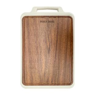 摩卡色黑金檀木菜板家用双面案板实木整木抗菌防霉水果刀切菜砧板