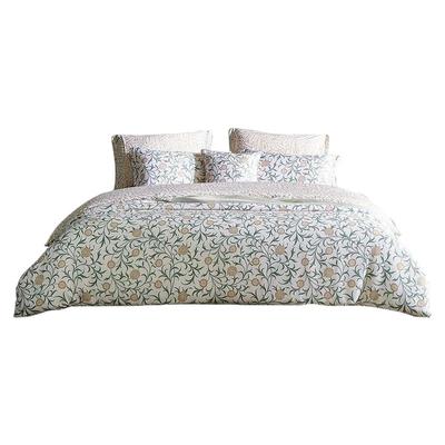 MINE/寐天丝缎纹印花床单四件套