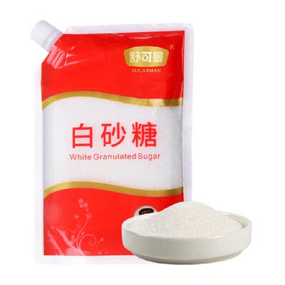 舒可曼白砂糖袋盖设计烘焙细白糖