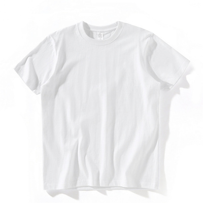 重磅纯色青年短袖潮牌纯棉打底衫