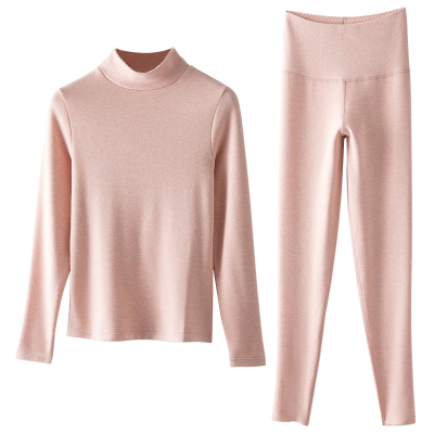 莎瑞诗长袖简约加绒加厚保暖套装