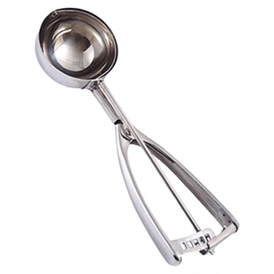 加厚不锈钢冰激凌球勺曲奇勺雪糕冰糕勺舒芙蕾冰淇淋勺挖球器商用