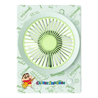 蜡笔小新联名款手持风扇便携充电式大风力小型可爱桌面电风扇长续航办公室宿舍学生夏天户外降温神器2025新款