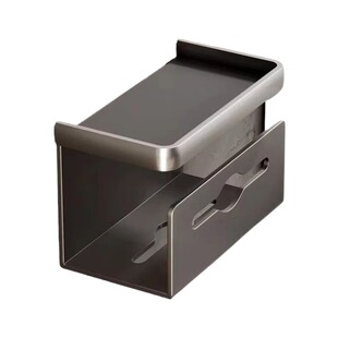 厕所置物架纸巾盒卫生间厕纸架免打孔卷纸架浴室抽纸盒手机壁挂式