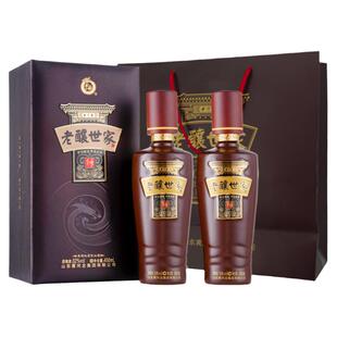 黄河龙52度老酿世家 酒厂自营纯粮食黑五粮秘香型 礼品酒礼盒装