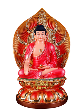 药师七佛像树脂中式佛堂家用摆件