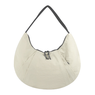 lulu女饺子包高级感月牙包Pleated健身包出行百搭超轻单肩牛角包