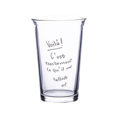 400ml咖啡杯单层复古ins玻璃喝水