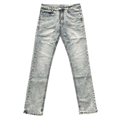 薄款浅色牛仔裤男生修身长裤子