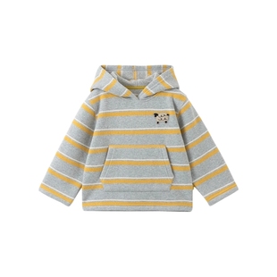 【商场同款】papa爬爬春秋季新款儿童卫衣男女童连帽上衣宽松休闲