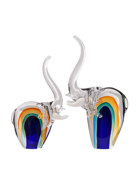 轻奢琉璃象酒柜客厅高档艺术吉象