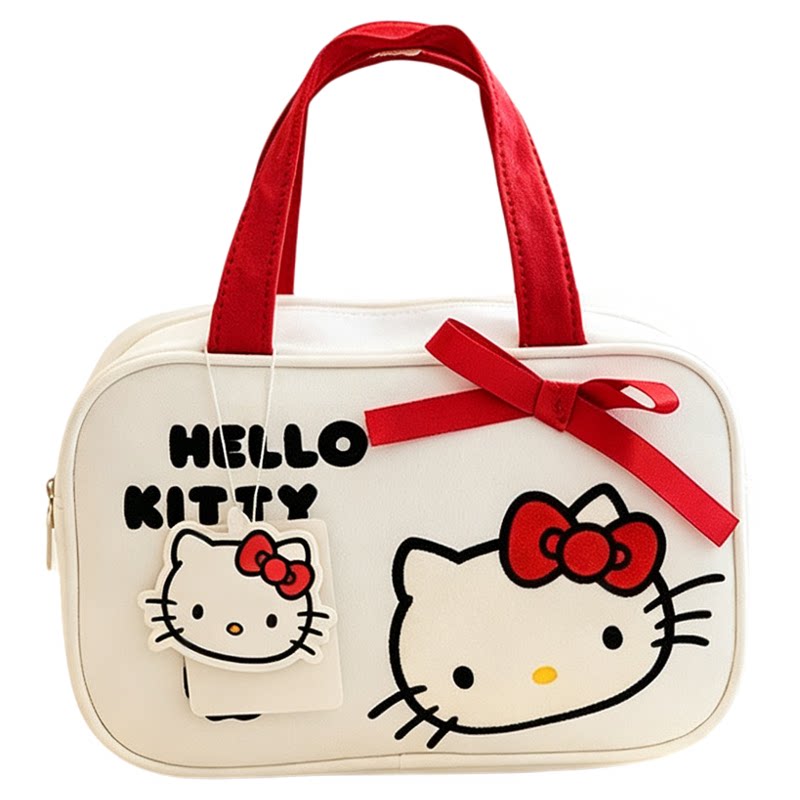 Hellokitty手提化妆包多功能分区