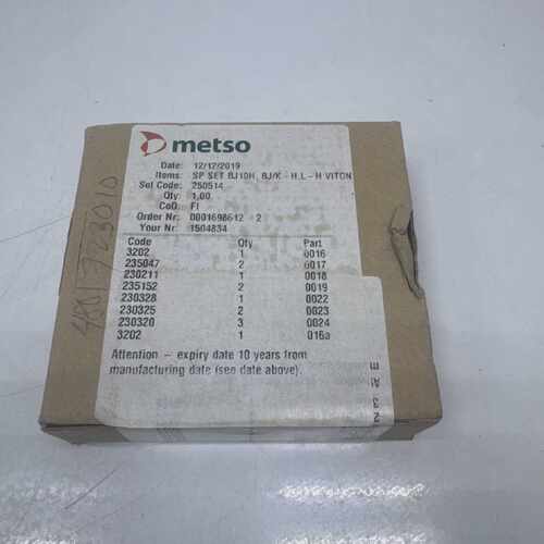 METSO 250514 SP SET BJ10H, BJ/K-H, L-H VITON HIGH TEMP SERVI