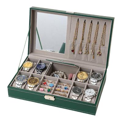 名鱼手表收纳盒高档腕表收藏盒手表盒皮质透明装表盒子家用首饰盒