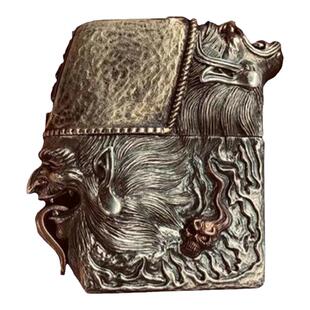 防风手工一件生财黑白无常招财进宝煤油打火机复古送礼物霸气盔甲