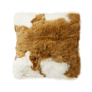 INJOI轻奢羊驼毛靠垫抱枕沙发腰枕方枕双面拼花情侣闺蜜礼物家居