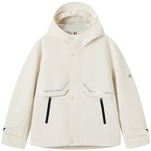 【三防】英氏女童三合一冲锋外套冬2025新款户外儿童羽绒服抓绒衣