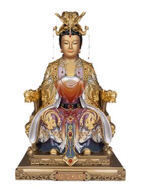 泰山奶奶碧霞元君神像道家纯铜