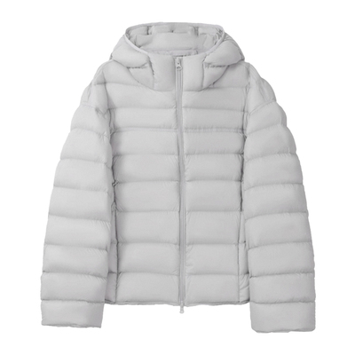 冬季时尚保暖连帽排骨羽绒服短款