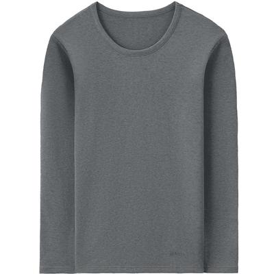 红豆绒棉花糖H3情侣内衣色纺磨毛中厚秋衣单件冬打底内搭保暖上衣