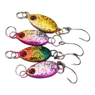 钓之猪路亚饵铁板魔豆迷你小铁板微物溪流马口亮片淡水白条罗飞饵