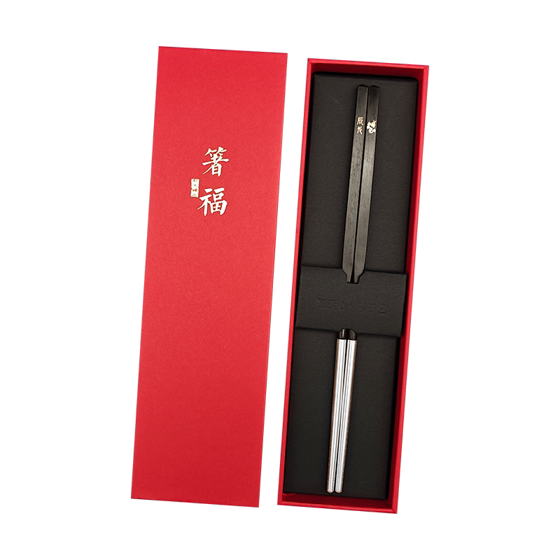 十二生肖银筷食品级纯银筷子