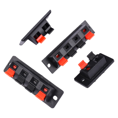 四联音箱喇叭接线弹簧音响线夹