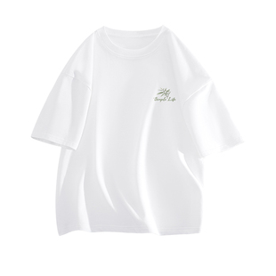 真维斯男士短袖t恤夏2026帅气潮男装上衣美式圆领纯棉半截袖男款L